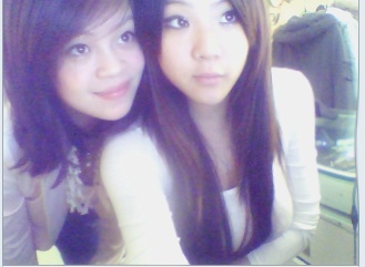 去年在中国跟微姐的照片