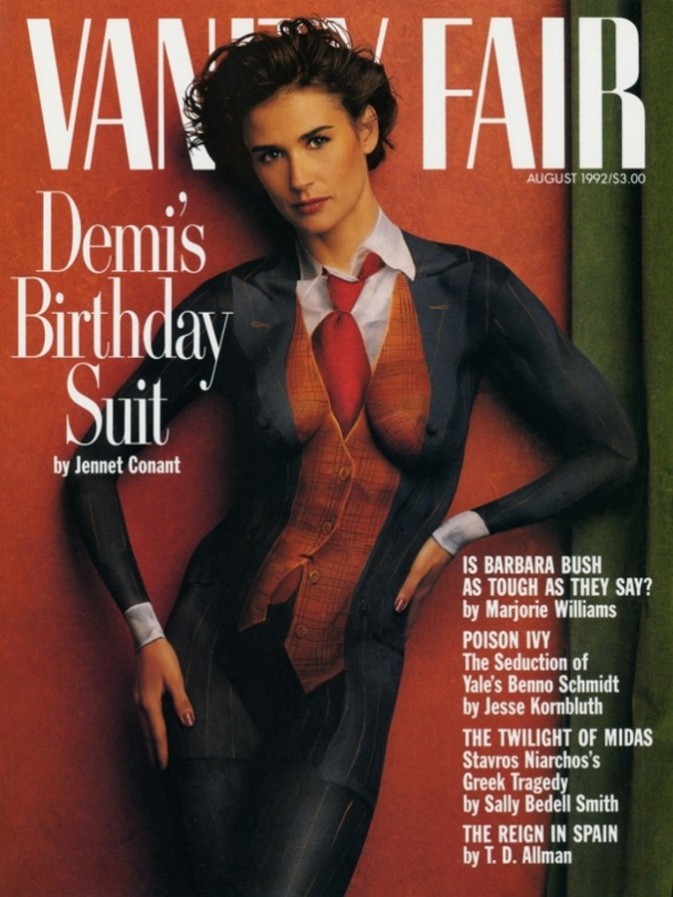 1992年8月刊，黛咪·摩尔（拍摄：Annie Leibovitz）.jpg