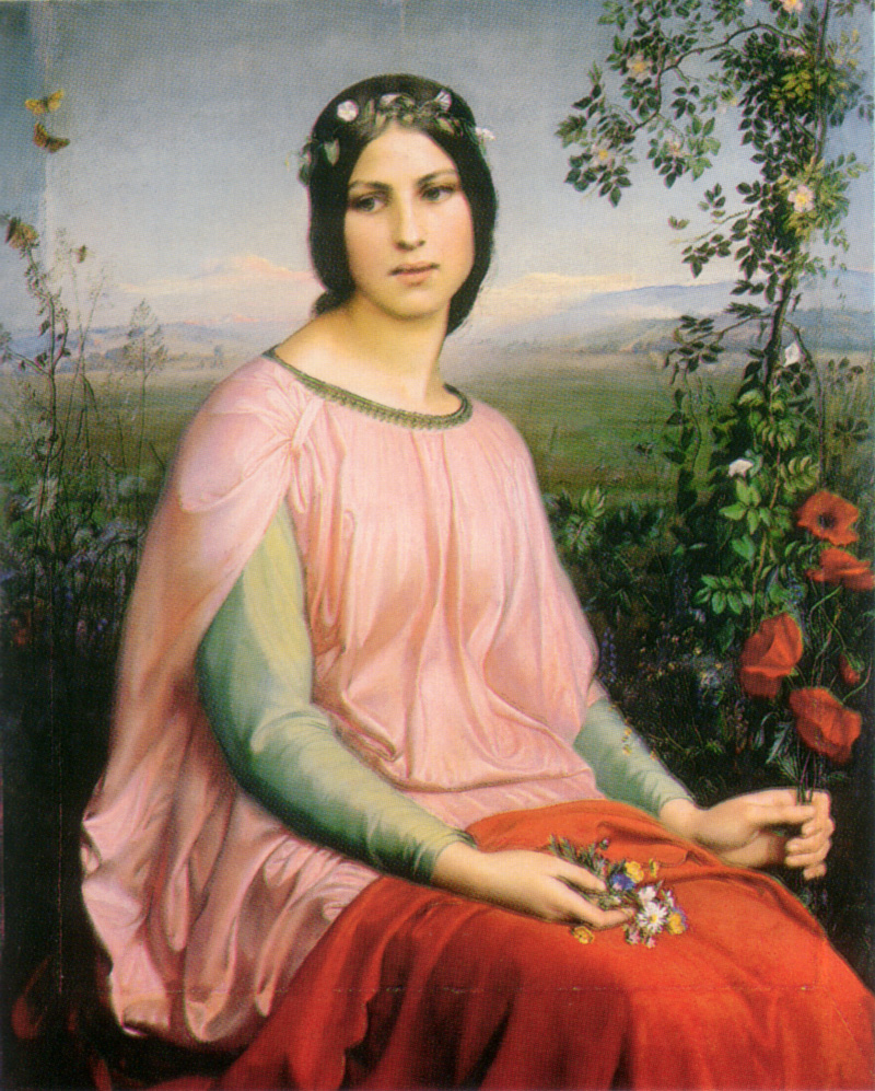 Anne Francois Louis Janmot (安妮·弗朗索瓦·路易) Les Fleurs Des Champs（野花）..jpg