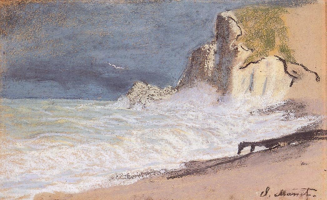 Etretat - Amont Cliff, Rough Weather.jpg