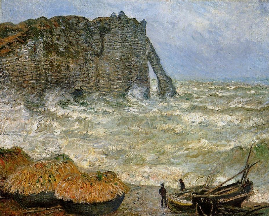 Etretat, Rough Seas.jpg