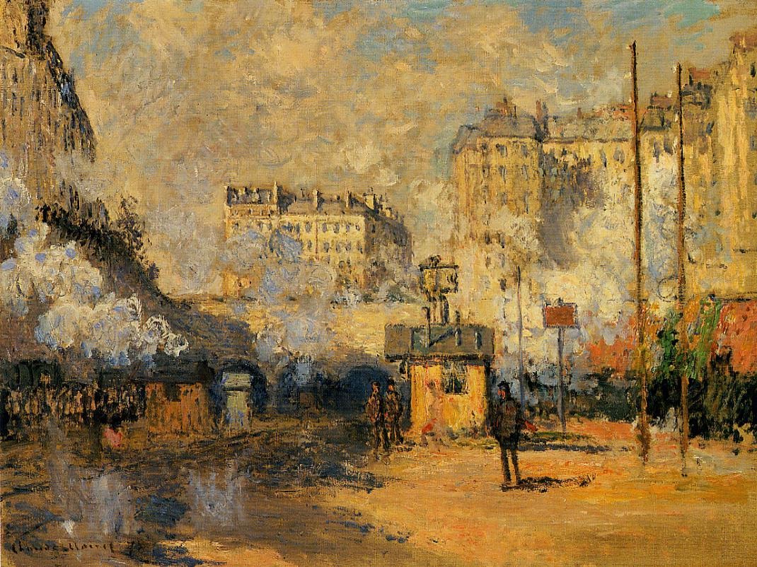Exterior of Saint-Lazare Station, Sunlight Effect.jpg