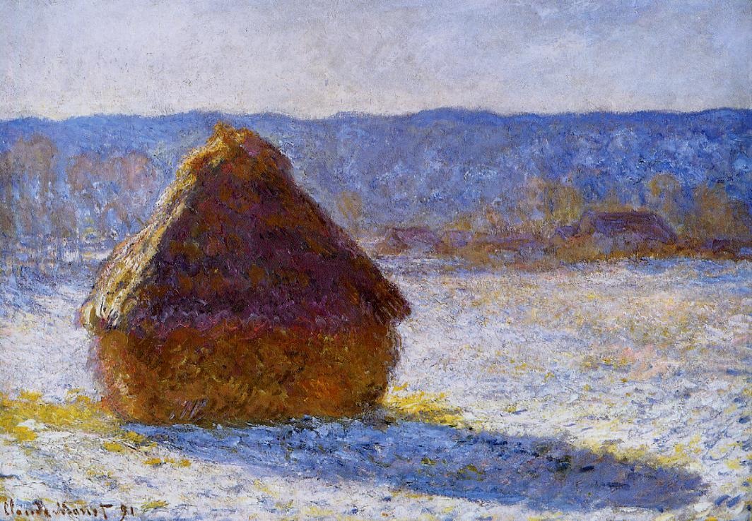 Grainstack in the Morning, Snow Effect.jpg