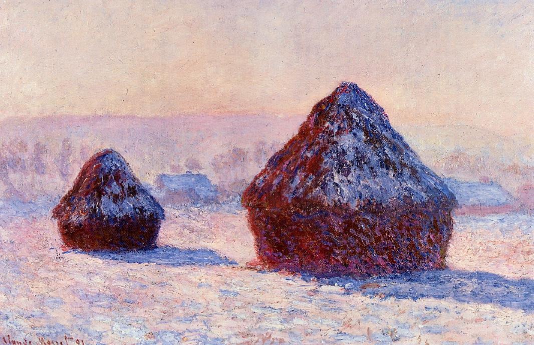 Grainstacks in the Morning, Snow Effect.jpg