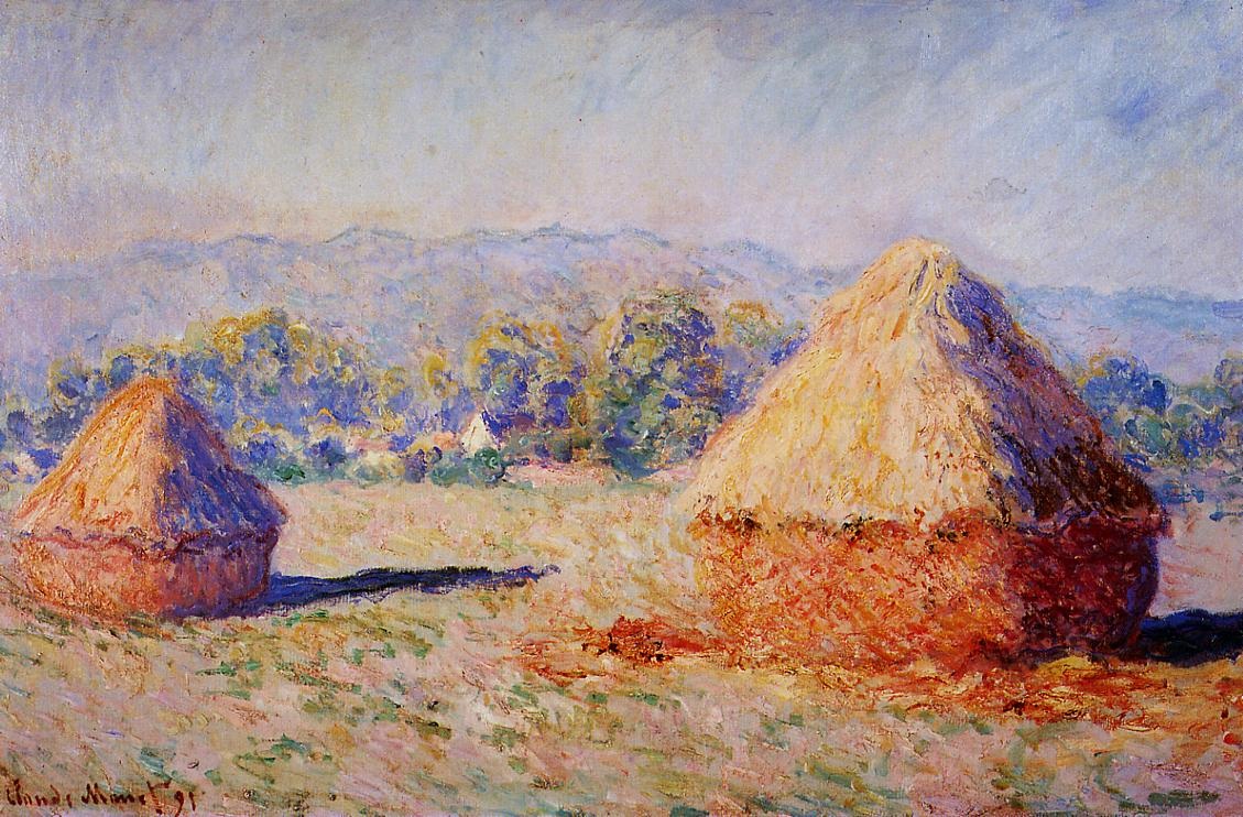Grainstacks in the Sunlight, Morning Effect.jpg
