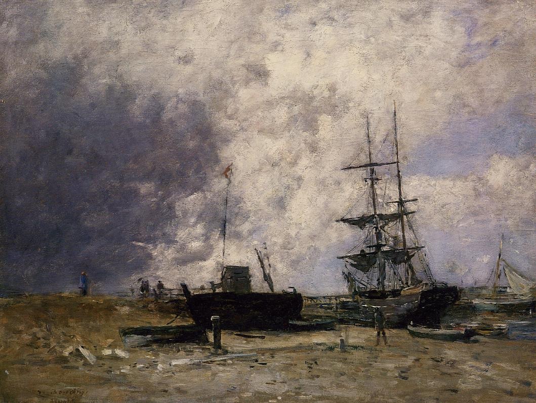 The Trouville Coastline, Low tide.jpg