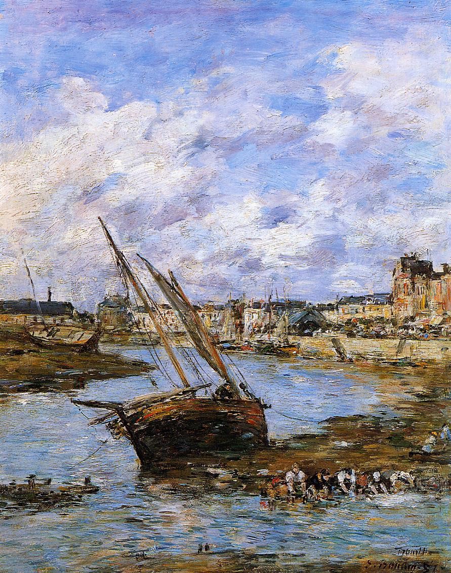 Trouville, the Inner Port, Low Tide.jpg