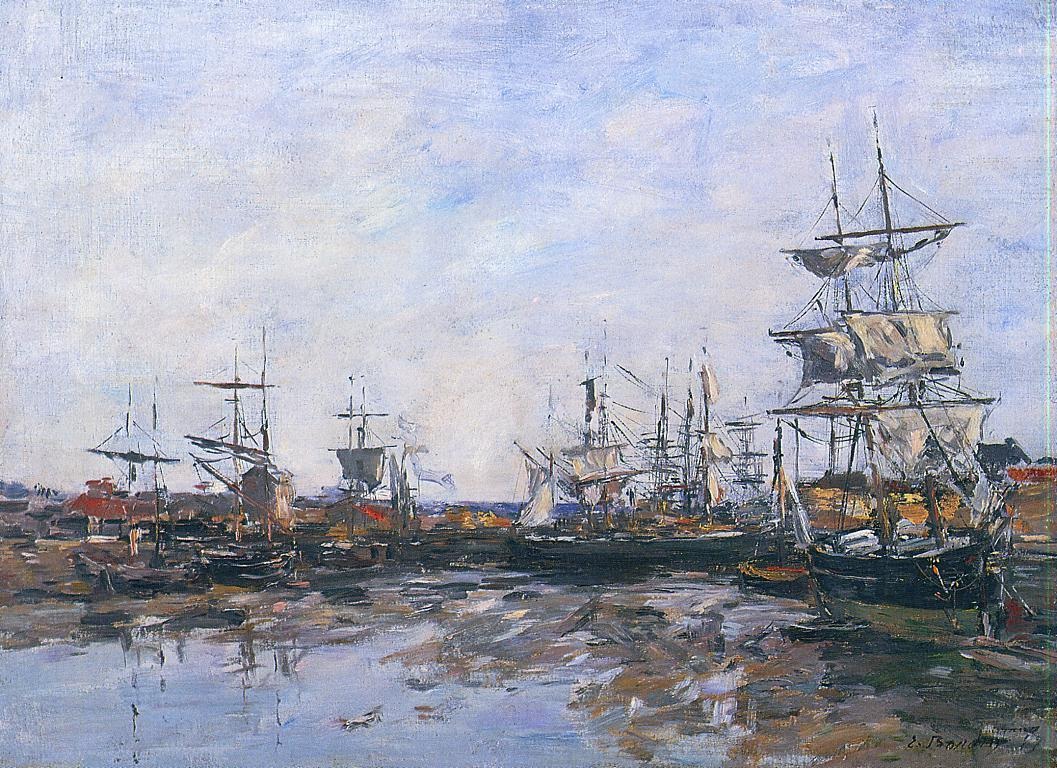 Trouville, the Port at Low Tide.jpg