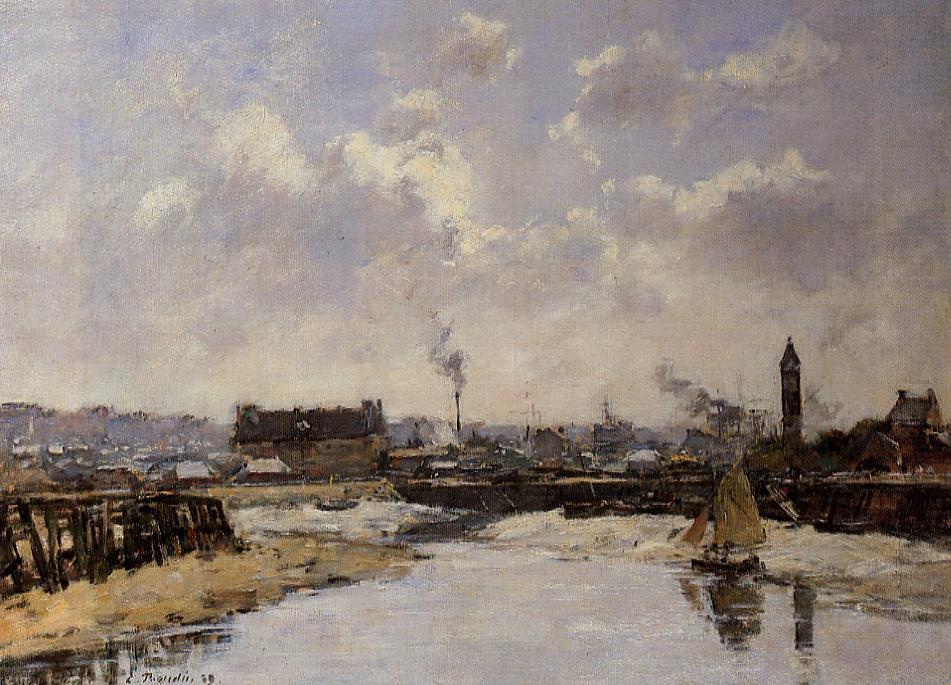 Trouville, the Port, Low Tide, Morning.jpg