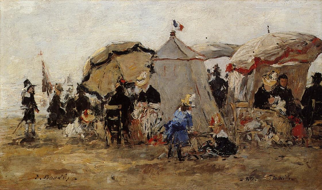 Woman and Children on the Beach at Trouville 2.jpg