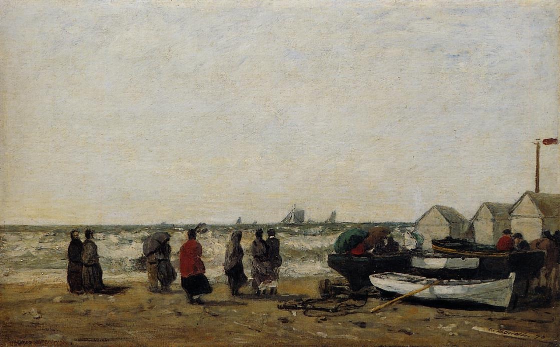 Women on the Beach, Rough Seas.jpg