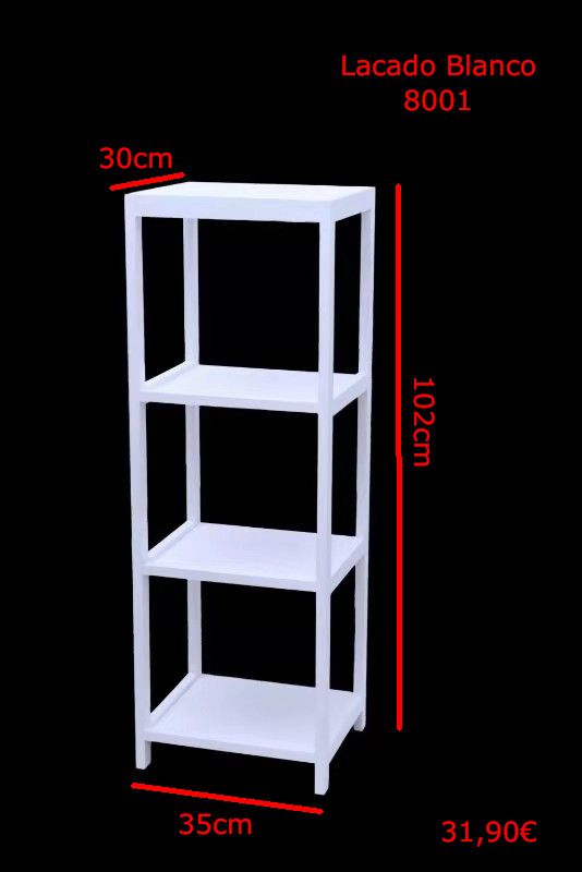 白色喷漆三格立柜